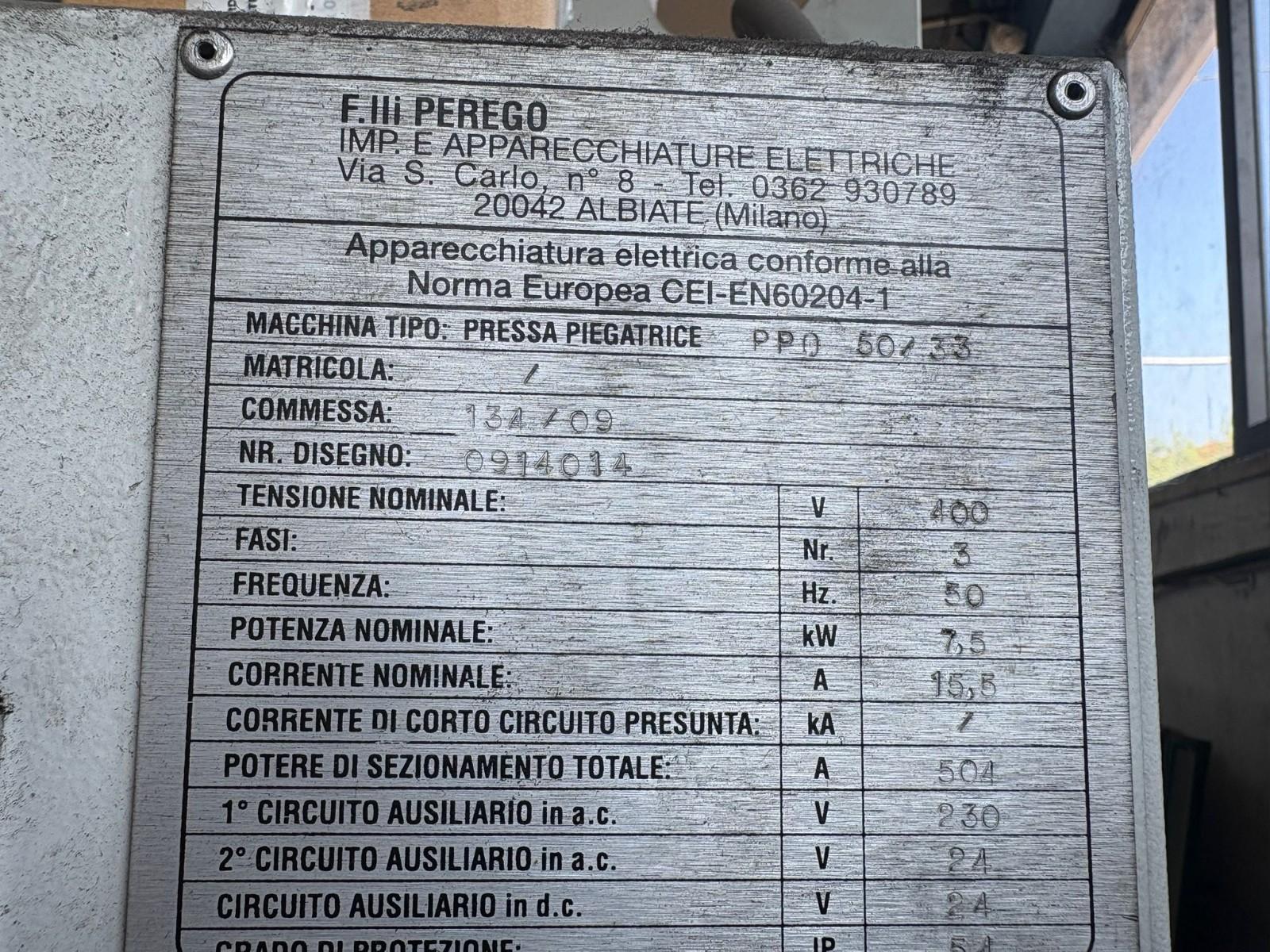 PRESSA PIEGATRICE IMAL 3300