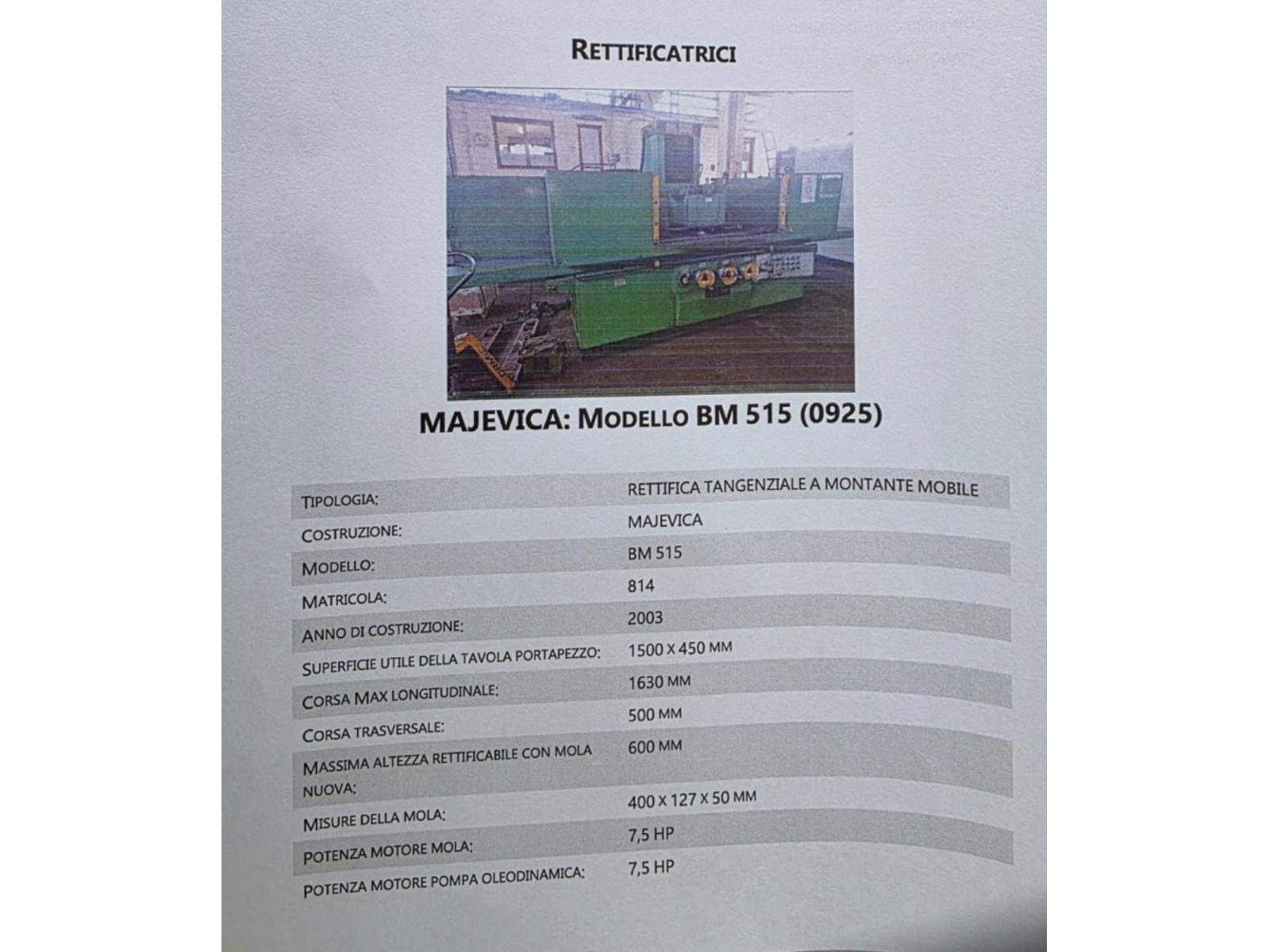 RETTIFICA MAJEVICA BM 515