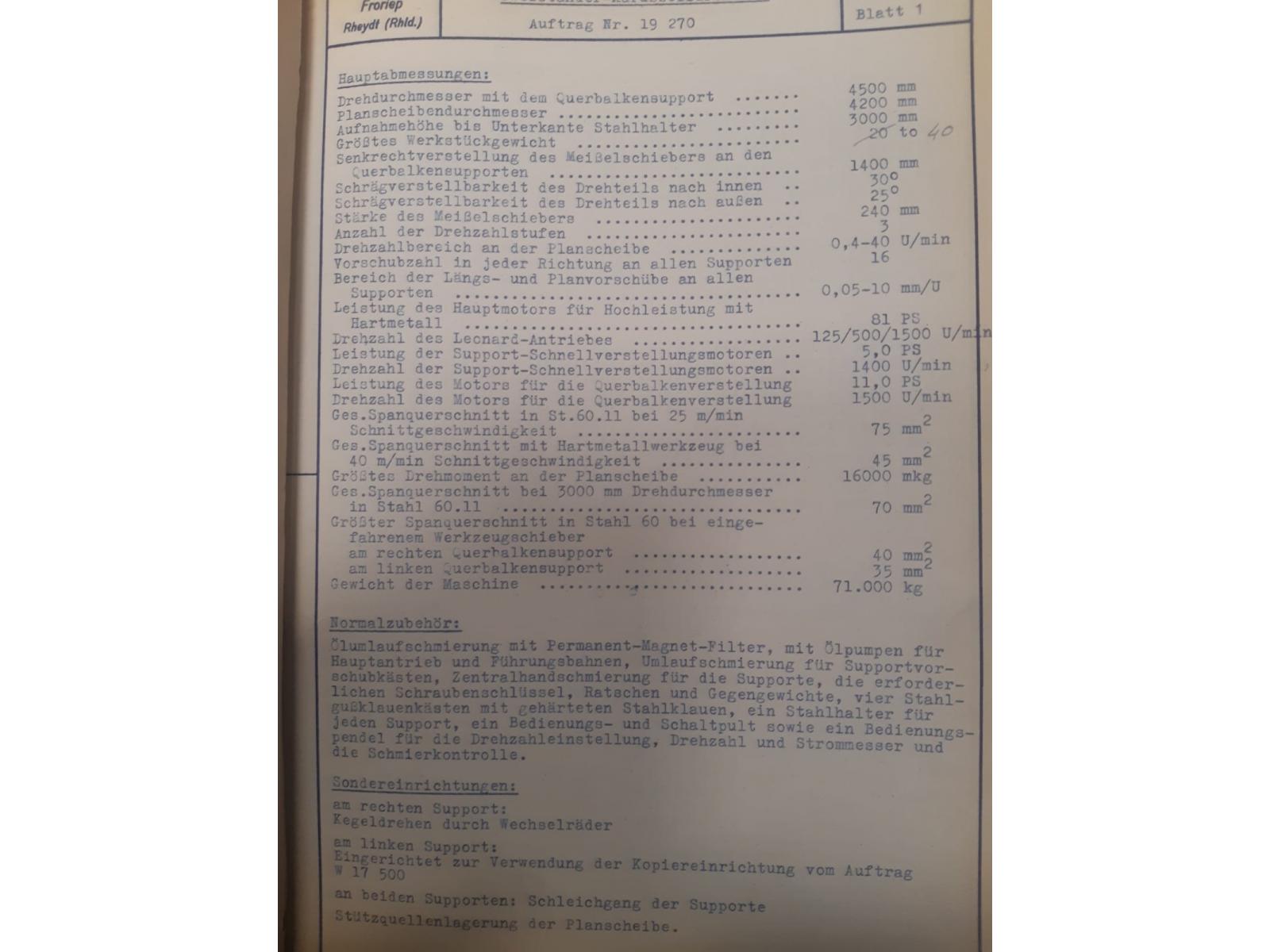 TORNIO VERTICALE FRORIEP