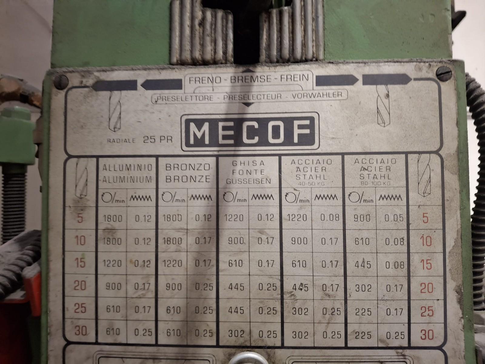 TRAPANO RADIALE 25 PR MECOF