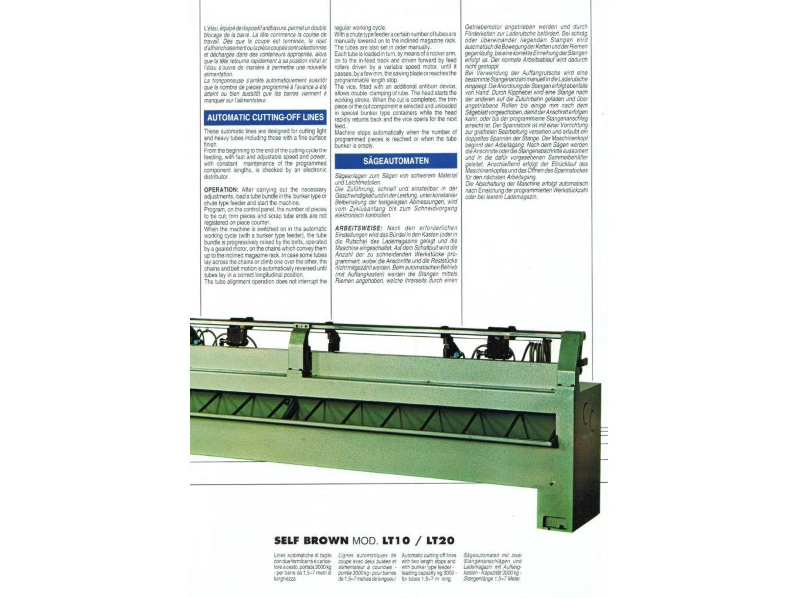 TRONCATRICE PEDRAZZOLI SELF BROWN CARICATORE MT. 6, SCARICATORE MT. 3, 2 FERMI BARRA, USATA