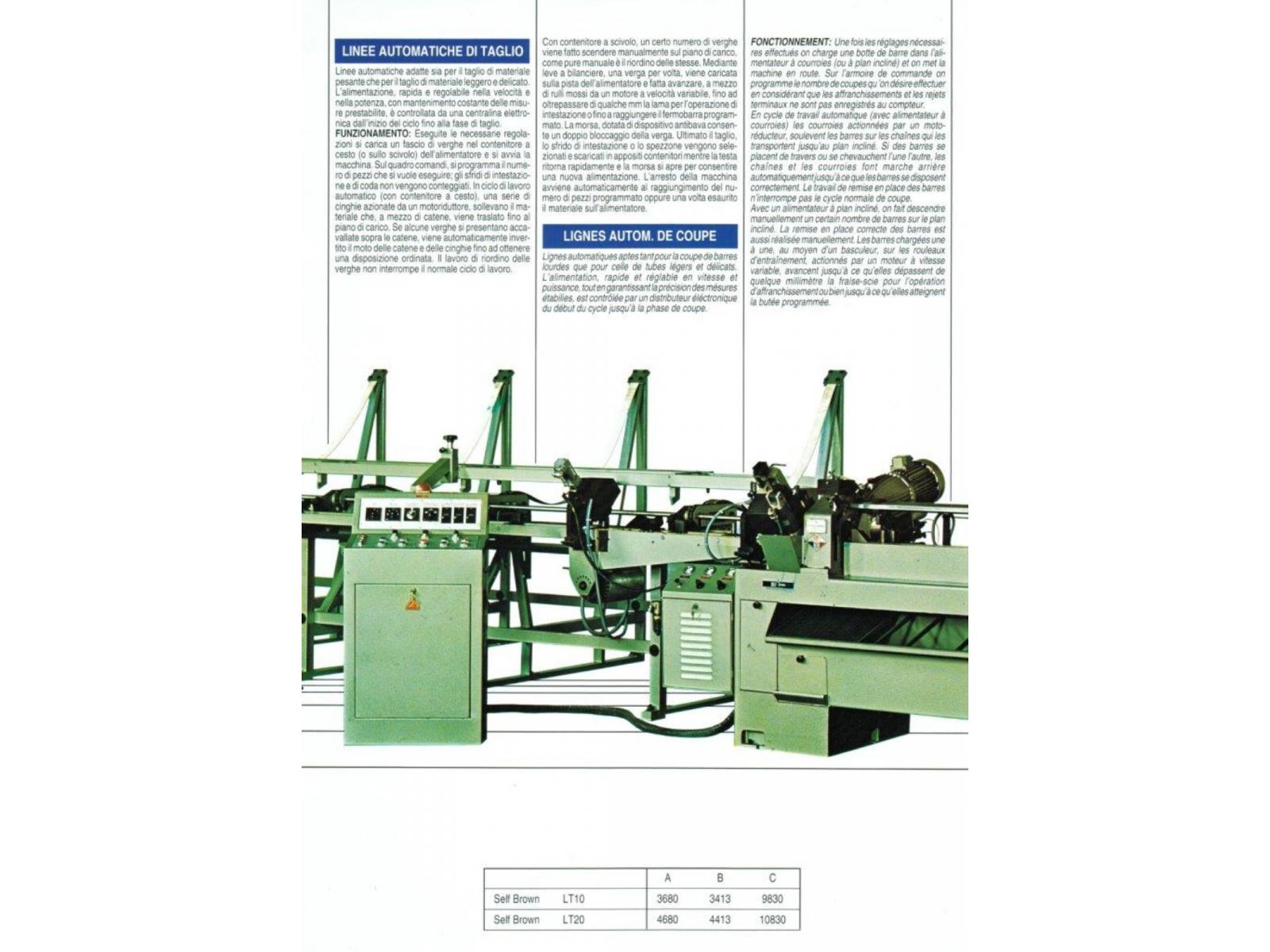 TRONCATRICE PEDRAZZOLI SELF BROWN CARICATORE MT. 6, SCARICATORE MT. 3, 2 FERMI BARRA, USATA