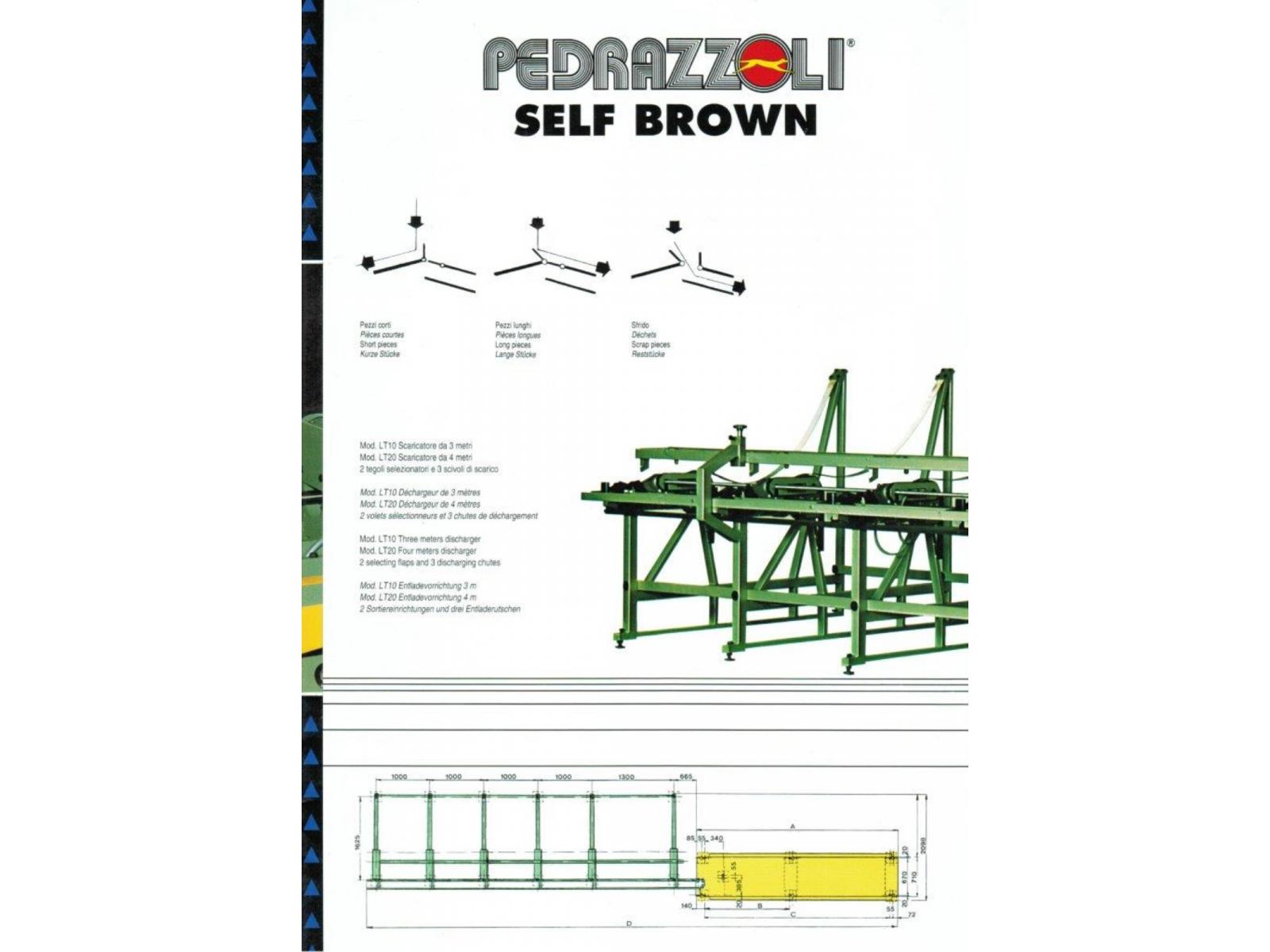 TRONCATRICE PEDRAZZOLI SELF BROWN CARICATORE MT. 6, SCARICATORE MT. 3, 2 FERMI BARRA, USATA