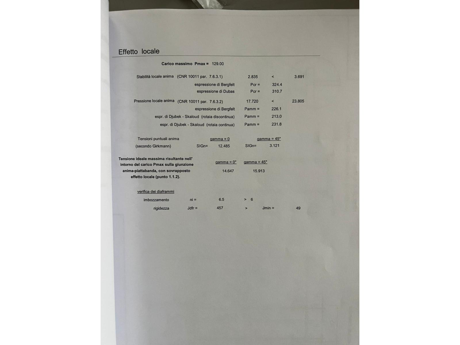 VIE DI CORSA PORTATA 20 TON PASSO 10460MM CERTIFICATE